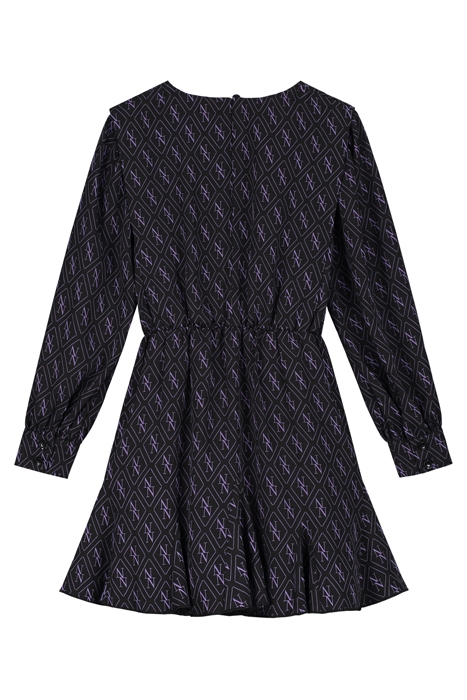 WINONA DRESS BLACK/PURPLE 2