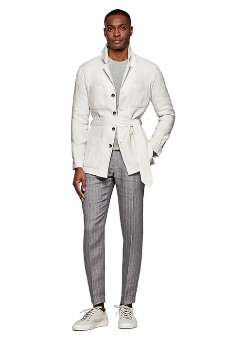 OFF WHITE BELTED SAFARI JACKET 3