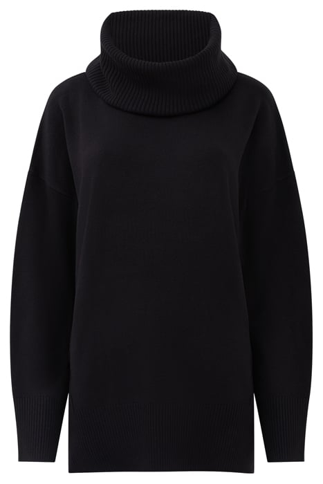 BABYSOFT RIBBED COWL NK JUMPER BLACK 5