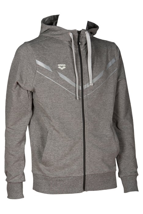 M STRETCH HOODED F/Z JACKET DARK GREY MELANGE 8