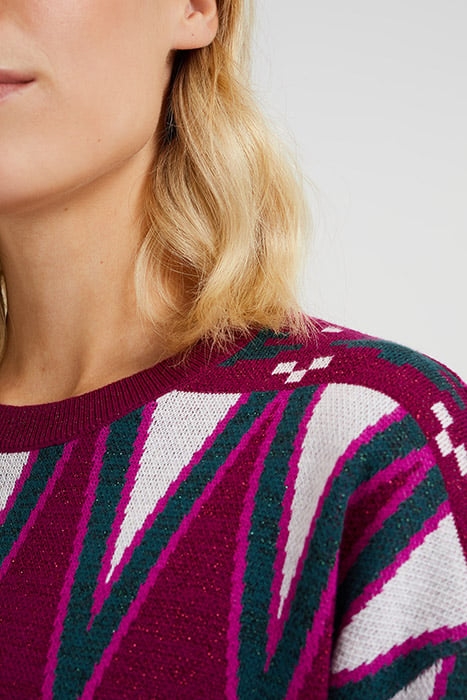 KNITTED PULLOVER DARK PURPLE 6