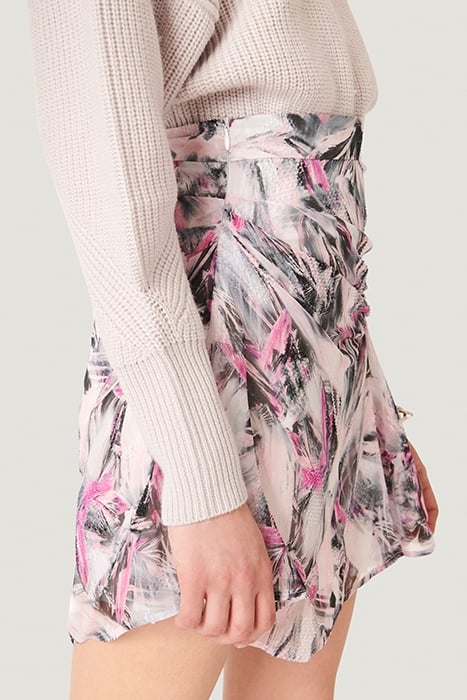 PASCOT MINI SKIRT IN GREY/ECRU/PINK SKIRT 4