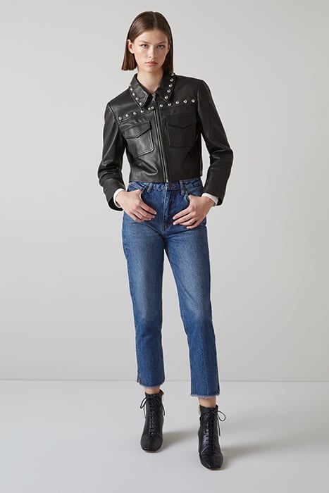 ANAIS LEATHER & BIKER JACKET BLACK 1