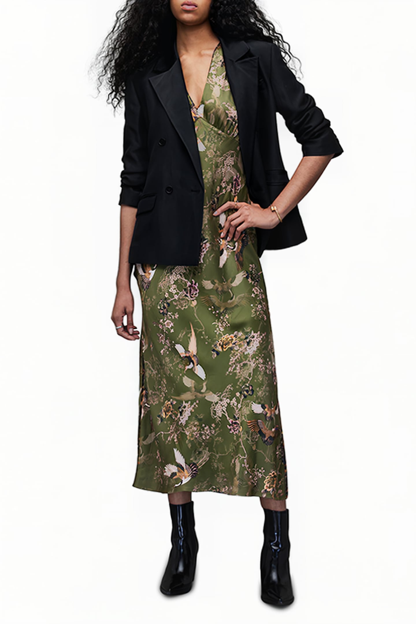 KARLA PEGGY DRESS KHAKI GREEN 3