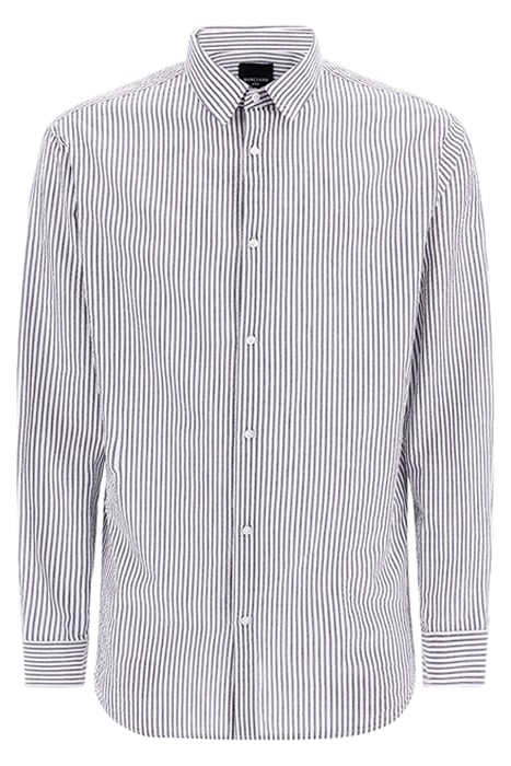 JOE COLLAR NOTCHE BLUE AND WHITE CASUAL SHIRT STRIP 4