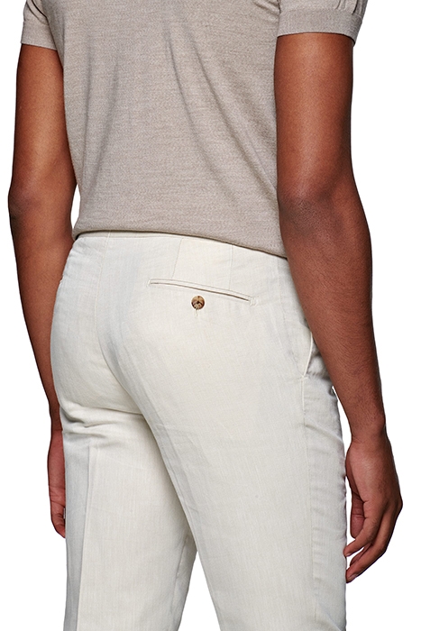 SAND PLEATED BRENTWOOD TROUSERS 5