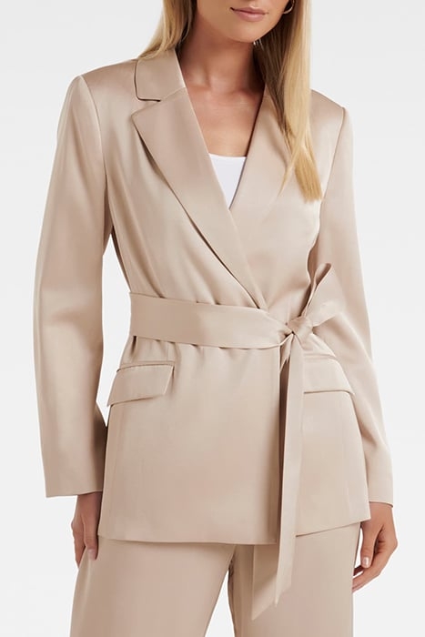 ALORA SATIN TIE CO-ORD BLAZER SILVER CLOUD 4