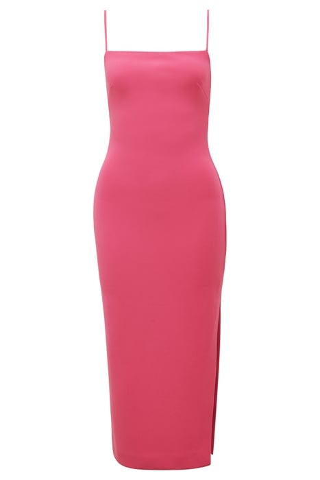 ALISANDRA SIDE SPLIT BODYCON MIDI RASPBERRY JELLY 5