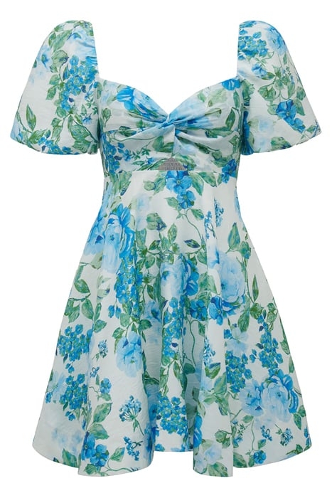 FAITH TWIST MINI DRESS LIGHT SALISBURY FLORAL 6
