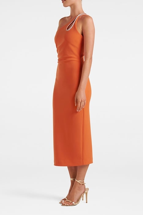 JASMINE TEARDROP BODYCON MIDI GERBERA 3