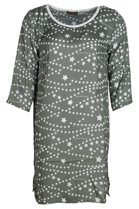 DRESS SEVILLA GREEN WITH STARS 1