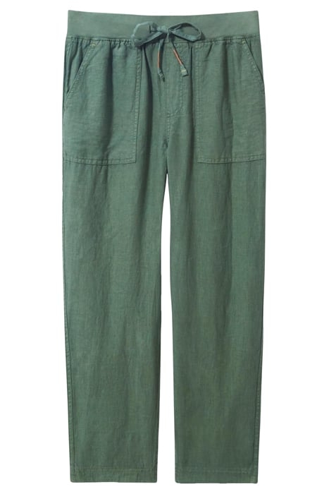 EFFIE LINEN TROUSER KHAKI GREEN 4