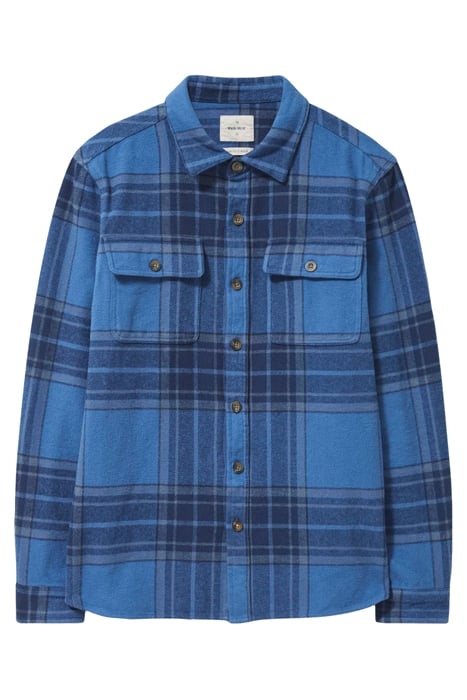 DARWEN CHECK OVERSHIRT DEEP BLUE 4