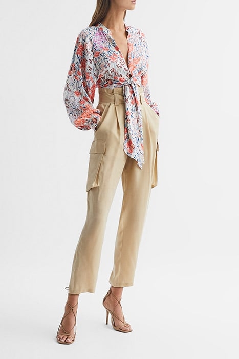 ELLE BLOUSE CORAL/WHITE 4