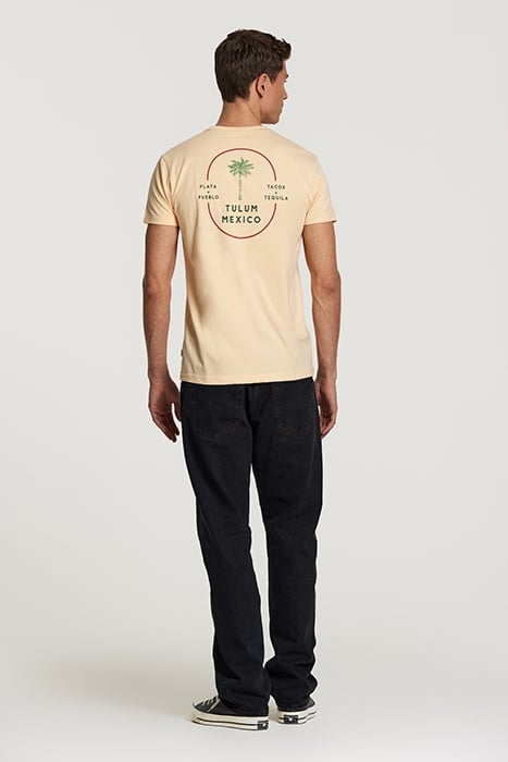 MEN TEE TULUM PALM CAYMAN PEACH ORANGE 4