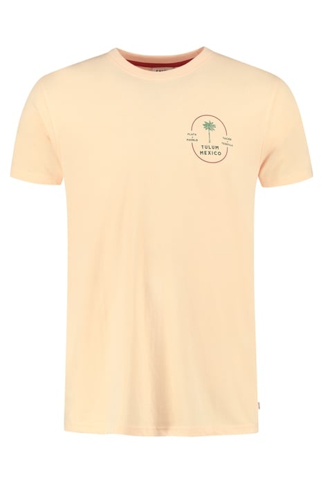 MEN TEE TULUM PALM CAYMAN PEACH ORANGE 7