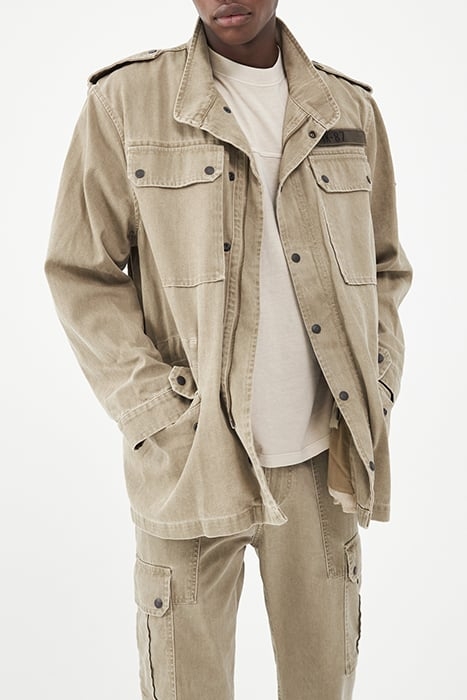 LIGHT KHAKI TERRA® DENIM SAFARI JACKET 3