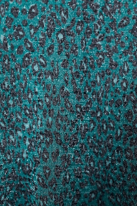 GREEN LUREX LEOPARD KNIT SWEATER 7