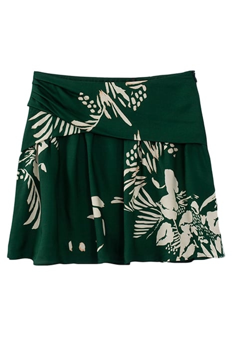 PURE EDITION – GREEN JUNGLE VIBE PRINT SHORT SKIRT 4