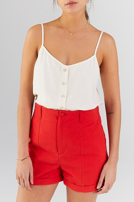 CHERRY SHORTS WITH SEAMING ON FRONT 3