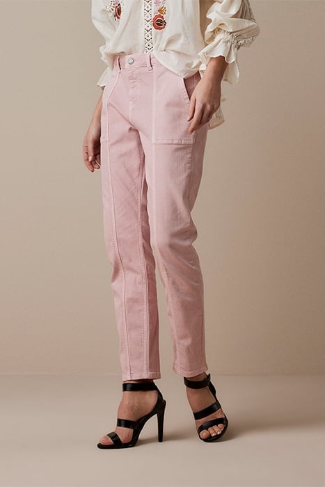 SLIM PANT GRAIN STRETCH TWILL ROSE QUARTZ 1