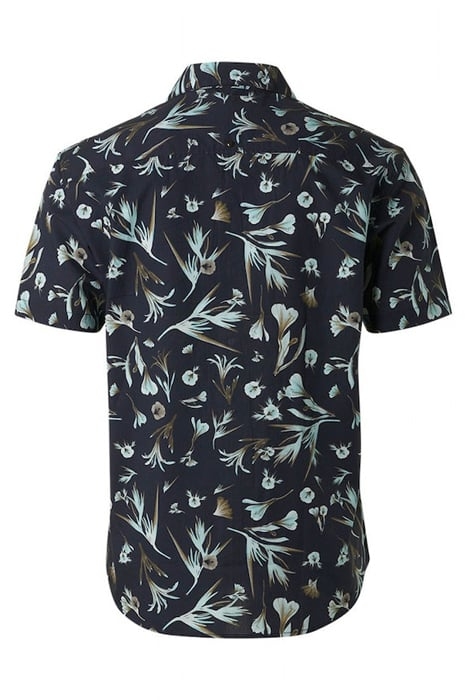 SHIRT SHORT SLEEVE RESORT COLLAR ALLOVER PRINTED NIGHT 5