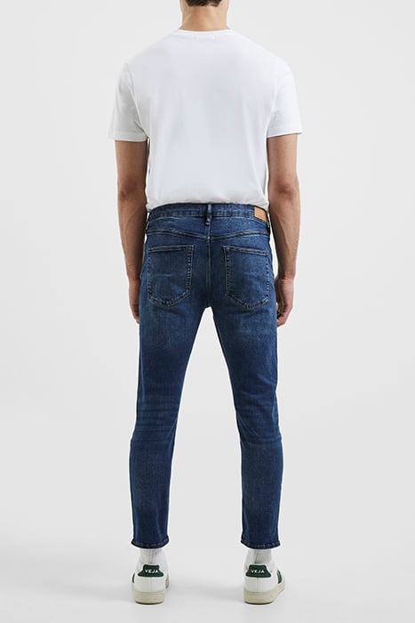 SLIM FIT STRETCH JEANS INDIGO SHORT 3