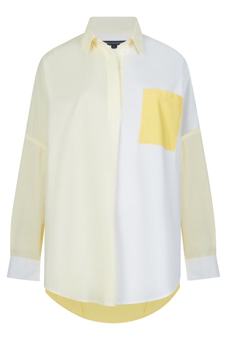 RHODES POPLIN COLOUR BLOCK POPOVER SHIRT PRIMROSE YELLOW 4