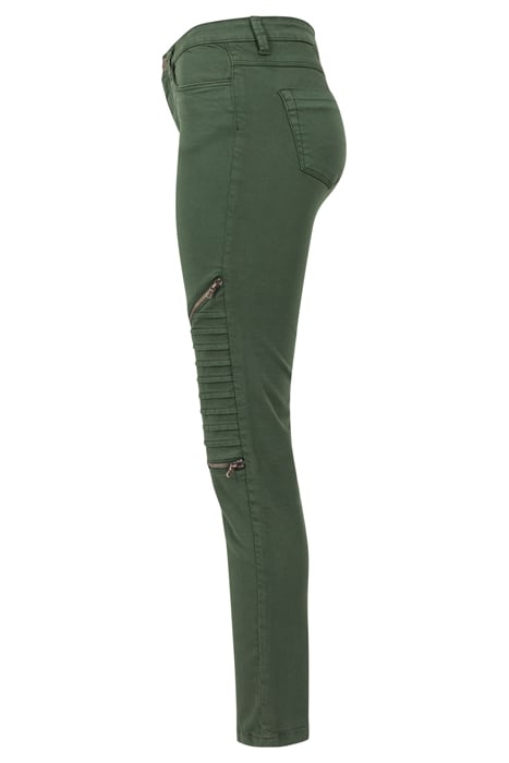 LADIES STRETCH BIKER PANTS OLIVE 4