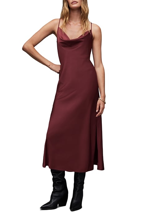 HADLEY DRESS WINTER ORCHID RED 1