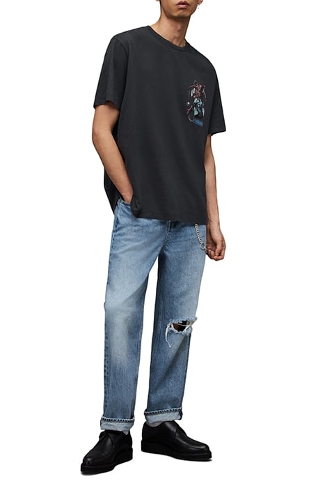 SPACE DRAGON SS CREW WASHED BLACK 3