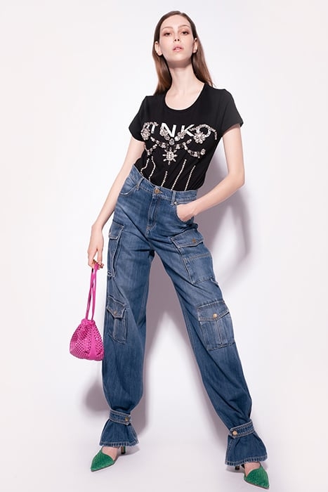 ZURINE T-SHIRT JERSEY DI COTON BLACK 2