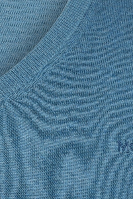 V NECK SWEATER DARK AQUA 3