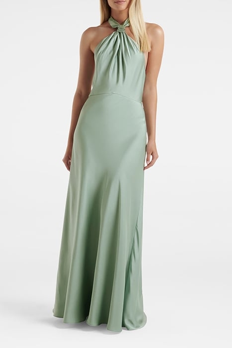 YVETTE KNOT TIE GOWN SEAFOAM 1
