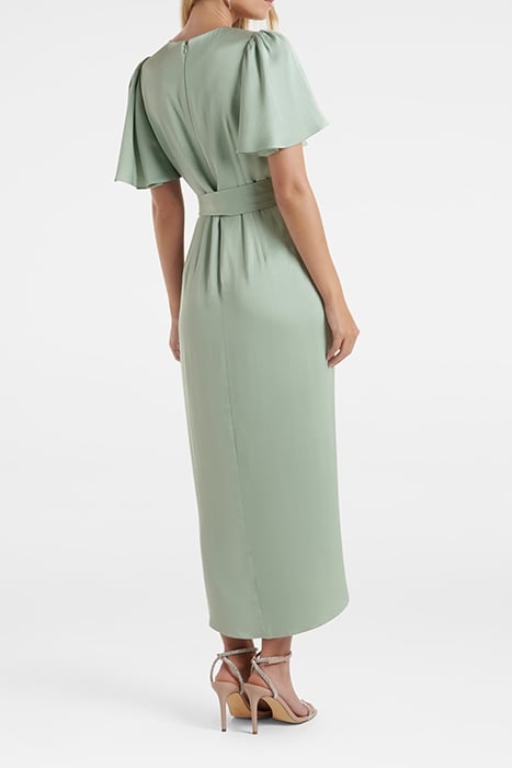 CAROLINA SATIN MIDI DRESS SEAFOAM 2
