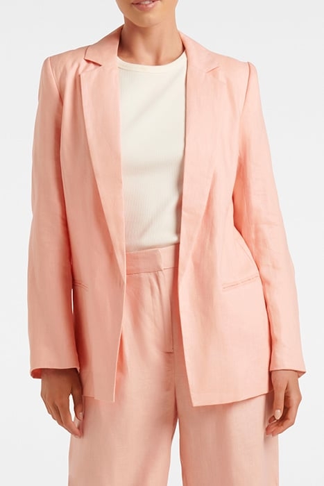 LUCY LINEN BLAZER LUCY LINEN BLAZER PINK COTTON 1