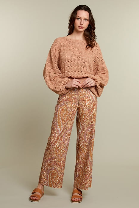 ORANGE BALLOON SLEEVES PULLOVER 3