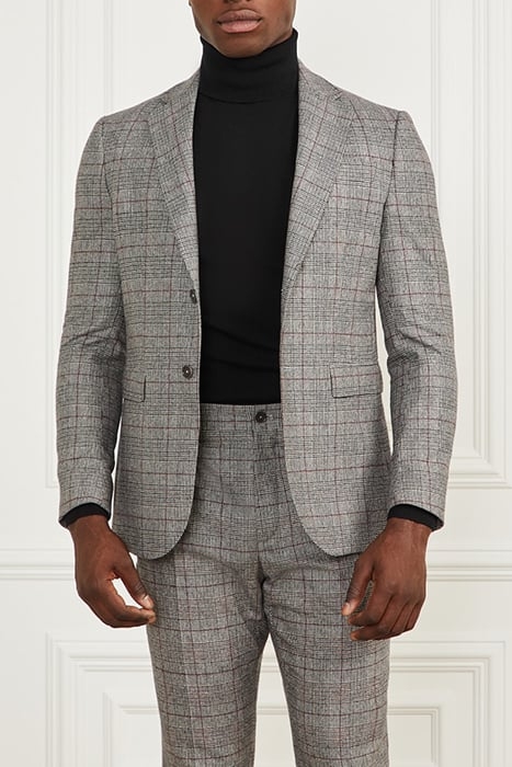 SEAN NOTCH BLAZER BLACK/WHITE/RED CHECK 1