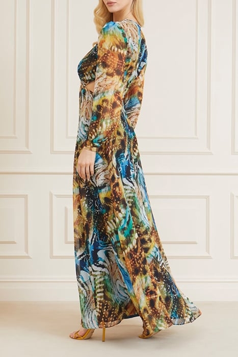 URSULA GOWN SOLID EUTOPIA MAXI DRESS PRINT 5