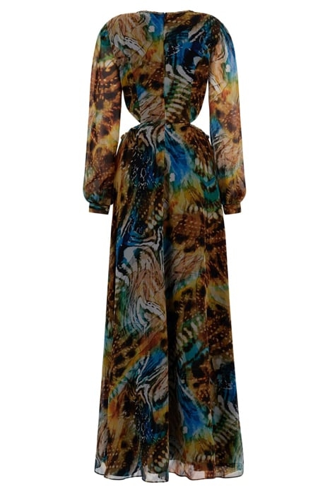 URSULA GOWN SOLID EUTOPIA MAXI DRESS PRINT 3