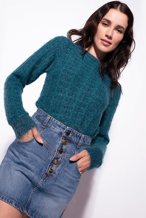 MOJITO MAGLIA PUNTO EFFETTO CH PEACOCK GREEN 1