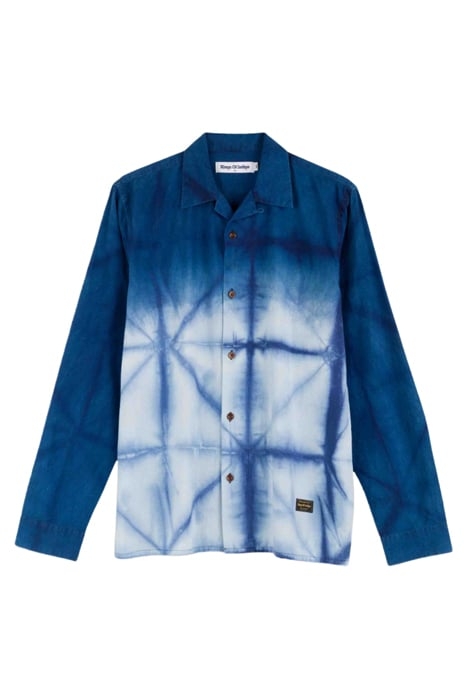 BALDER L/S SHIBORI OMBRE NATURAL INDIGO 4