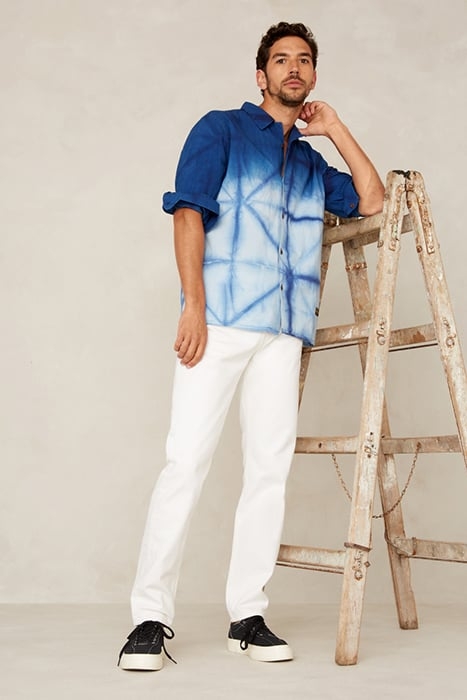 BALDER L/S SHIBORI OMBRE NATURAL INDIGO 2