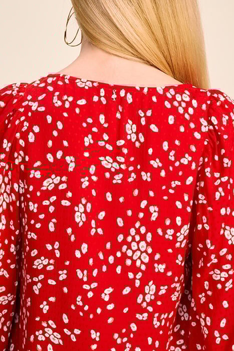 CHAPMAN - CHERRY BLOUSE WITH ABSTRACT FLORAL PRINT 5
