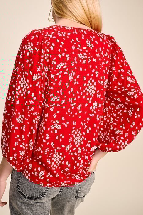CHAPMAN - CHERRY BLOUSE WITH ABSTRACT FLORAL PRINT 2