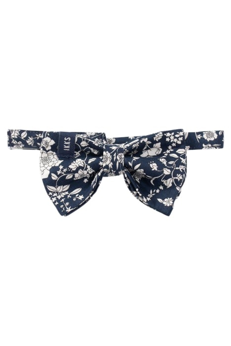 BOY'S NAVY FLORAL PRINT BOW TIE 1