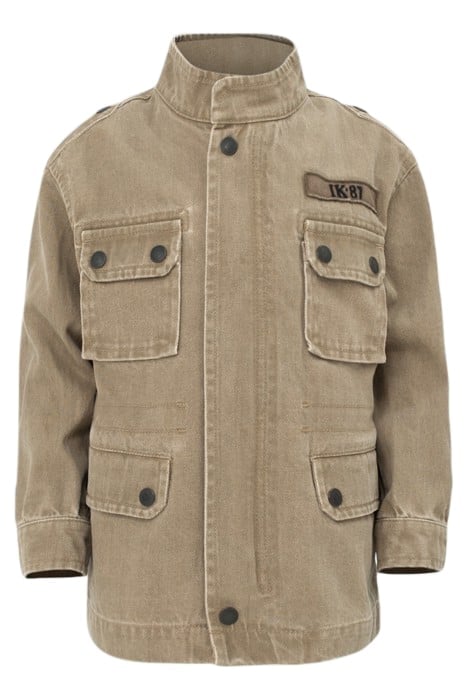 BOYS’ LIGHT KHAKI TERRA® DENIM SAFARI JACKET, P&L BACK 2