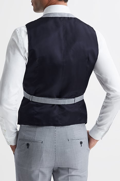 GRANGE HS-PUPPYTOOTH HORS NAVY/WHITE 2