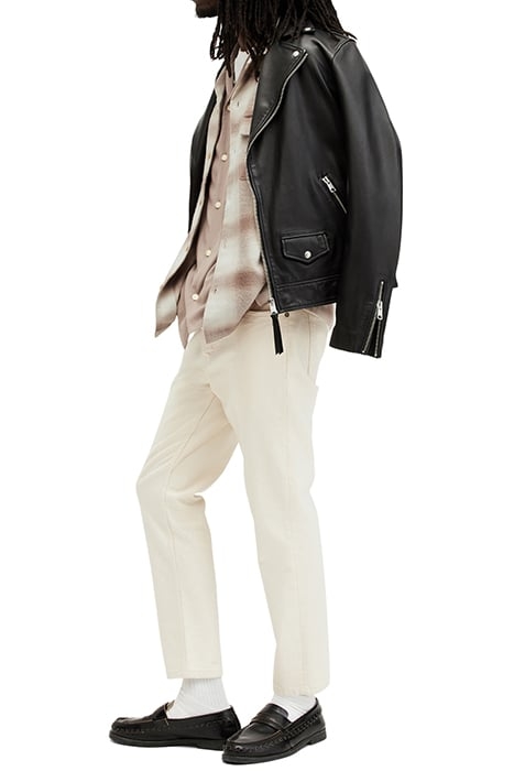 KNOLL LS SHIRT OATMEAL WT/CHESTNU 6