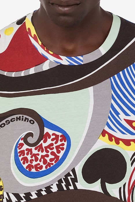 PSYCHEDELIC PRINT JERSEY T-SHIRT MULTICOLOR 4